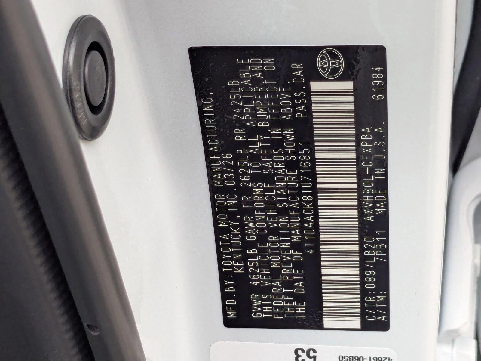 2026 Toyota Camry XSE (Natl)