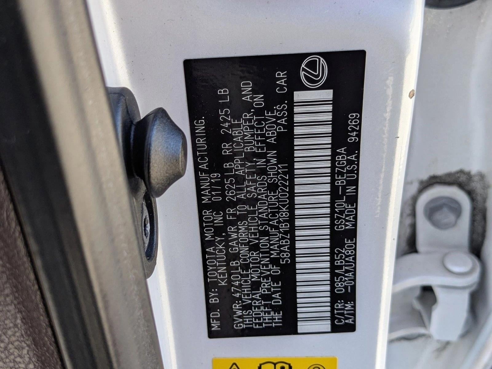 2019 Lexus ES 350 Luxury FWD