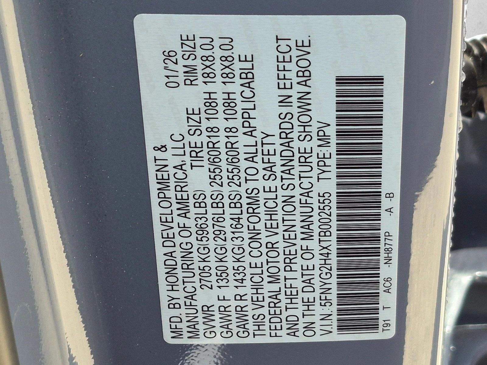 2026 Honda Pilot EX-L 2WD