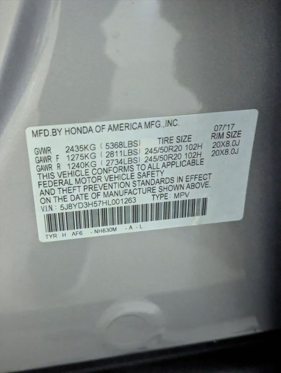 2017 Acura MDX FWD w/Technology Pkg