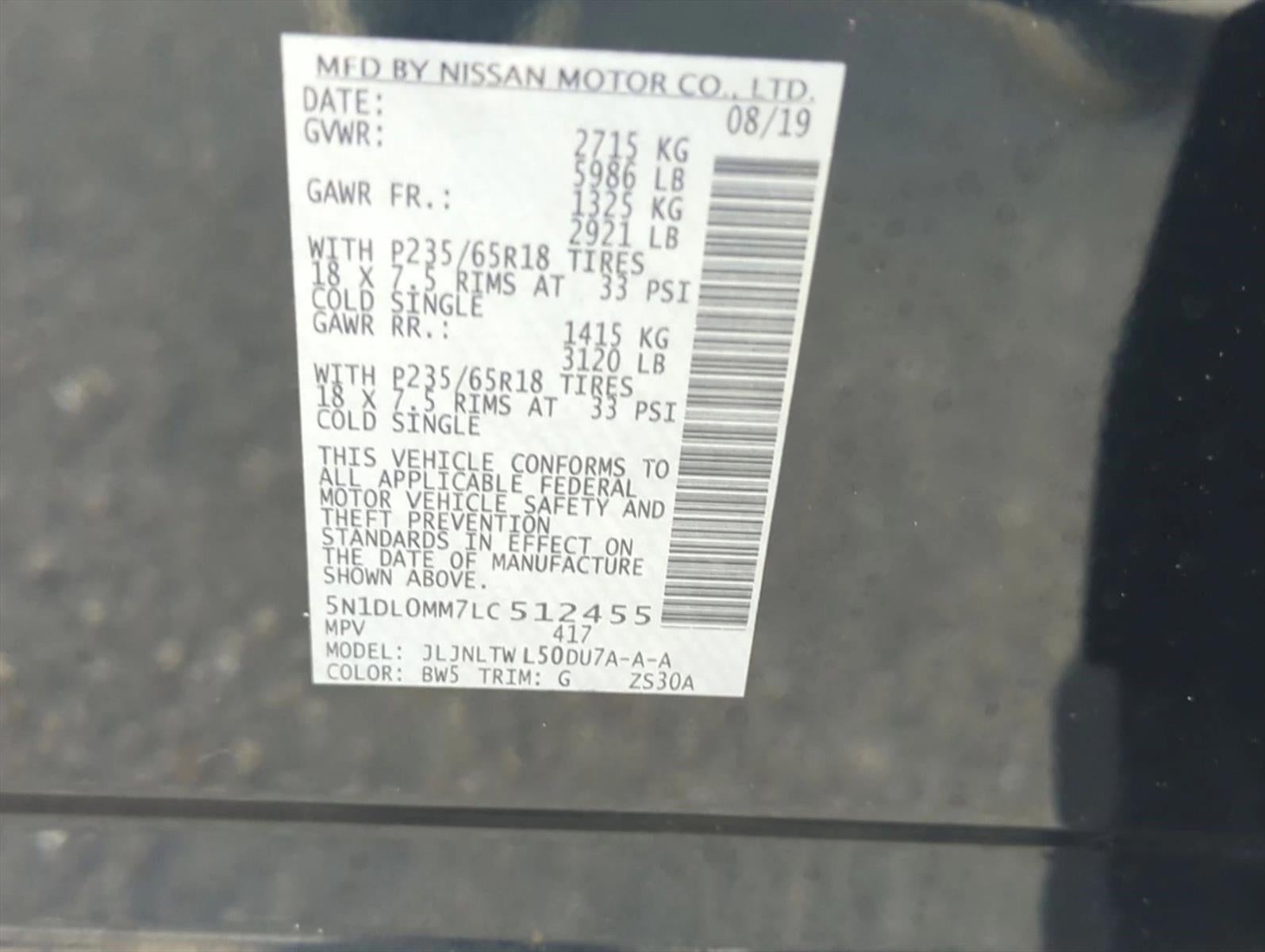 2020 INFINITI QX60 LUXE AWD