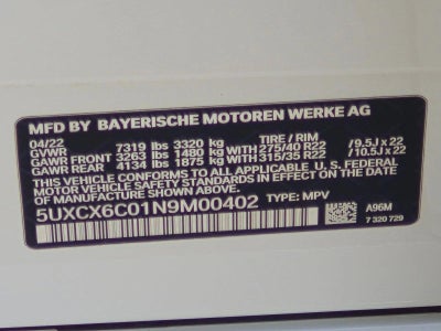 2022 BMW X7 M50i Sports Activity Vehicle
