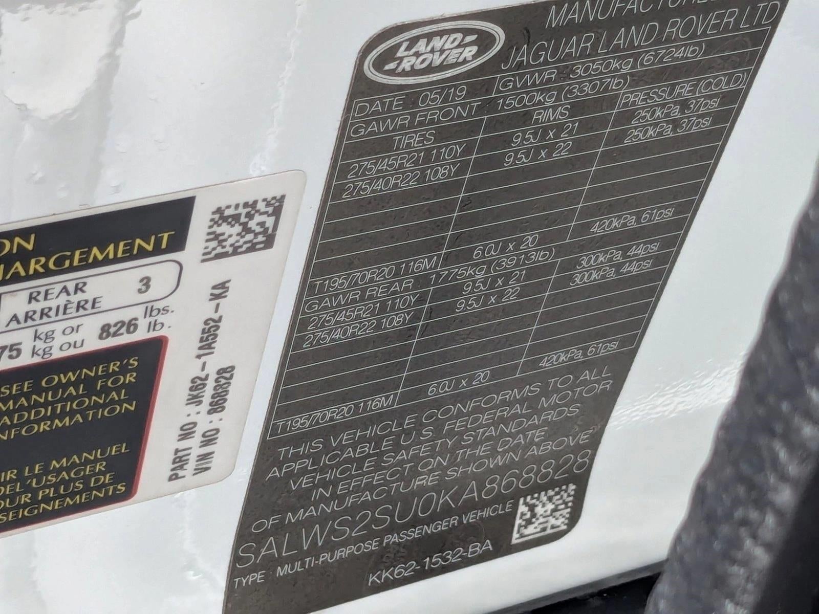 2019 Land Rover Range Rover Sport Turbo i6 MHEV HST