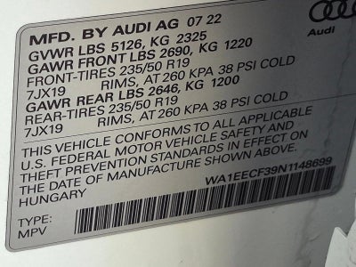 2022 Audi Q3 S line Premium Plus 45 TFSI quattro