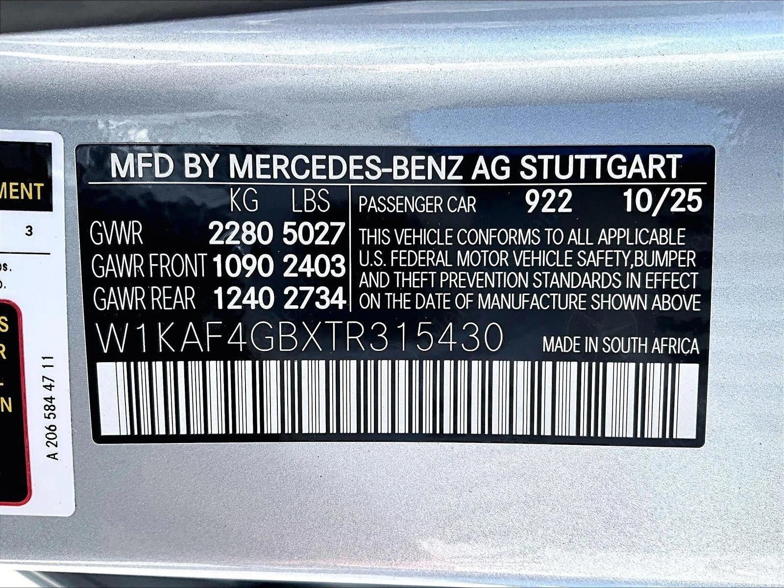 2026 Mercedes-Benz C-Class C 300 Sedan