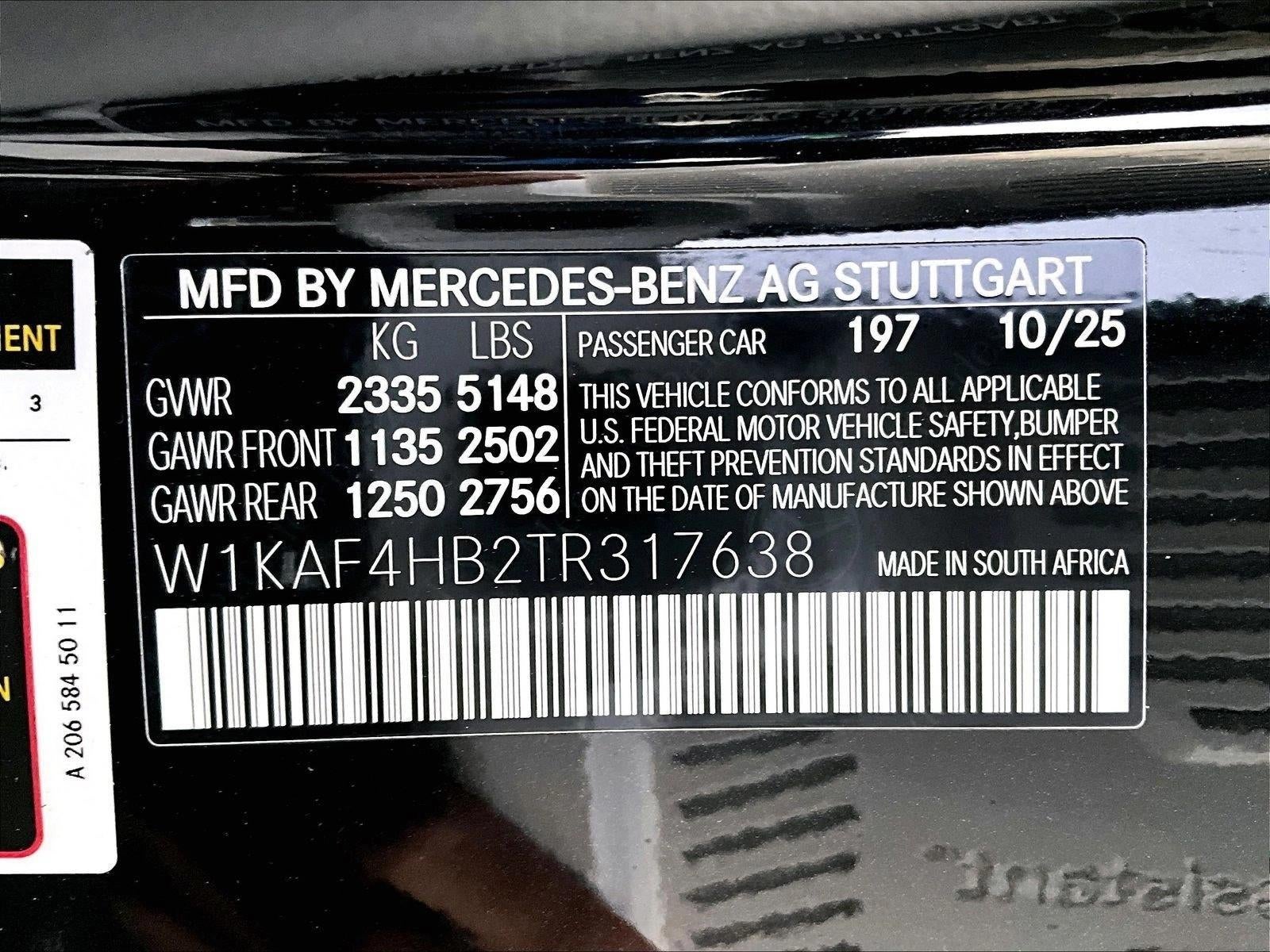 2026 Mercedes-Benz C-Class C 300 4MATIC® Sedan