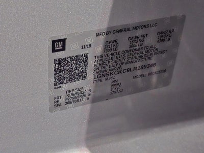 2020 Chevrolet Tahoe 4WD Premier