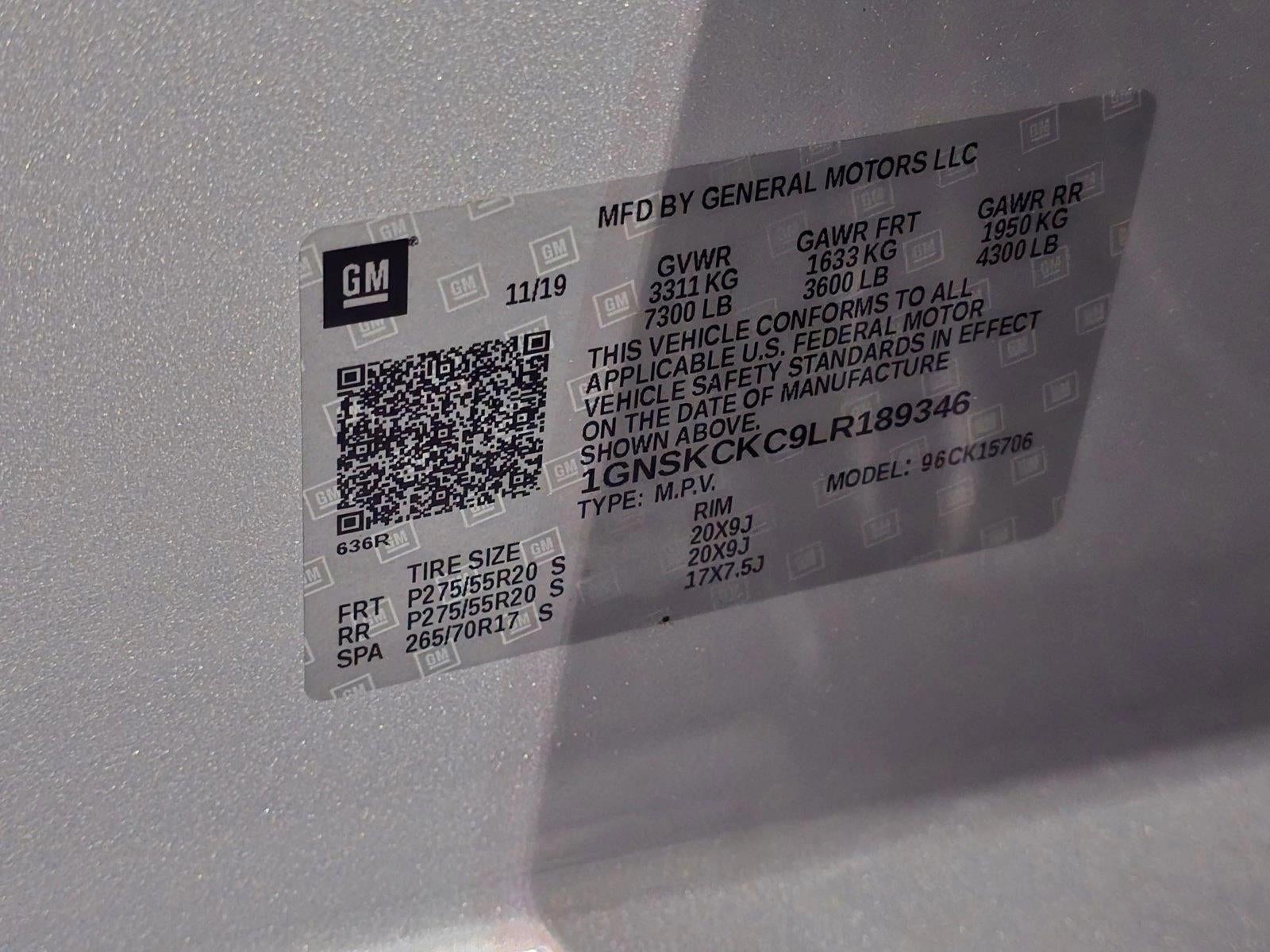 2020 Chevrolet Tahoe 4WD Premier