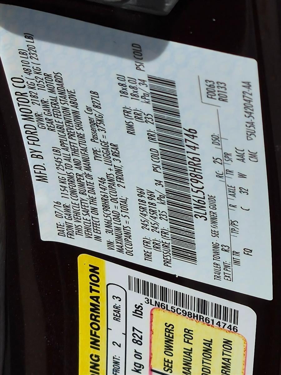 2017 Lincoln MKZ Select FWD