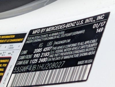 2017 Mercedes-Benz C-Class C 300 Sedan