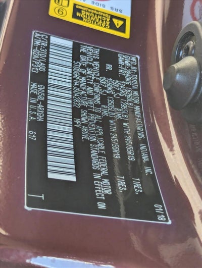 2018 Toyota Highlander Hybrid Limited V6 AWD (Natl)