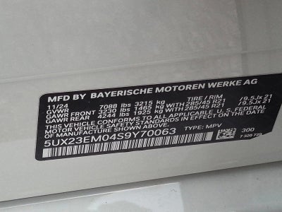 2025 BMW X7 xDrive40i Sports Activity Vehicle