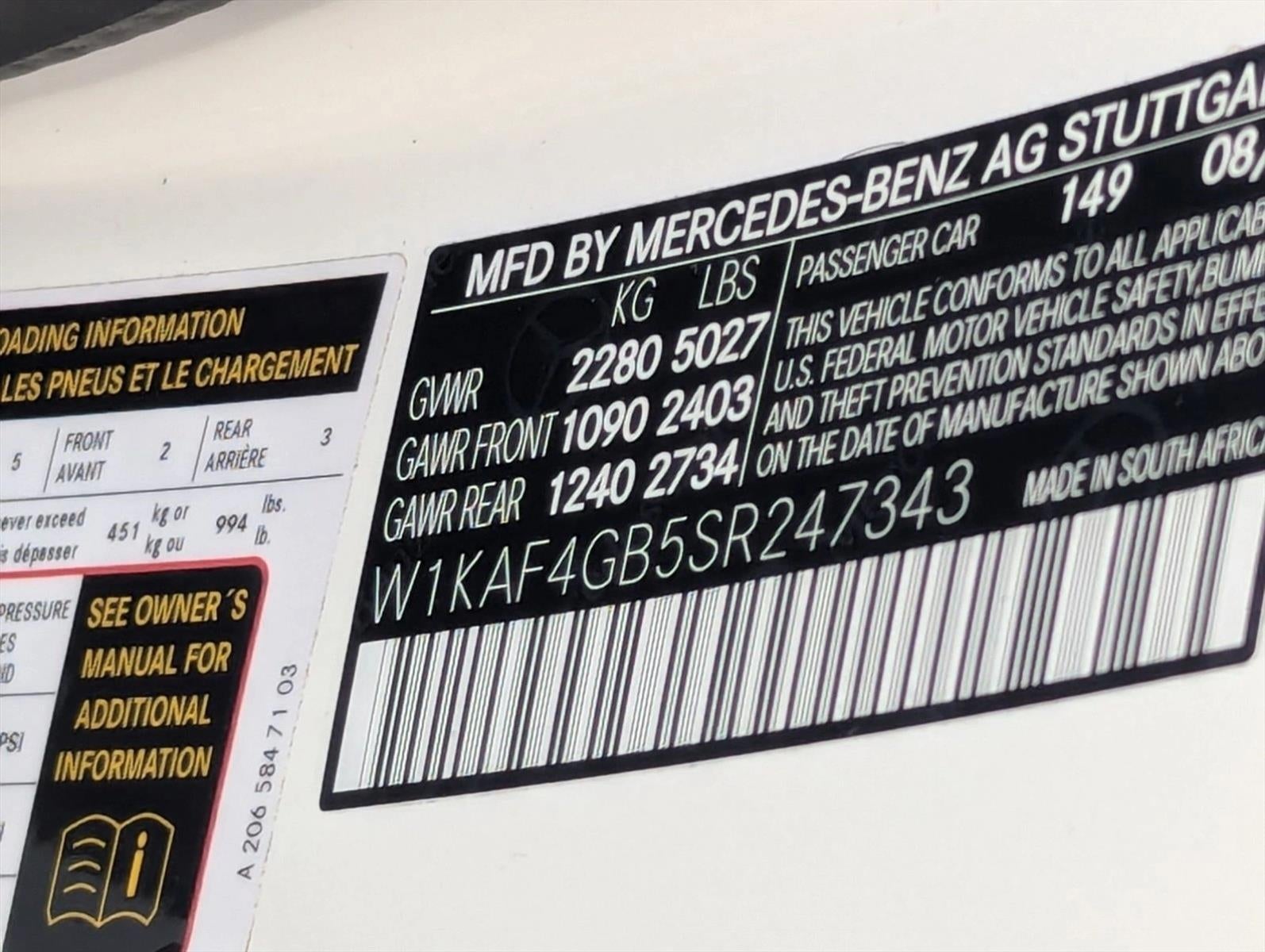 2025 Mercedes-Benz C-Class C 300 Sedan