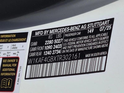 2026 Mercedes-Benz C-Class C 300 Sedan
