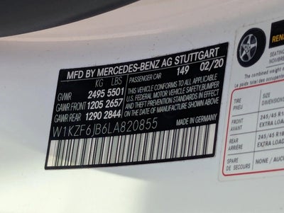 2020 Mercedes-Benz E-Class E 450 4MATIC® Sedan