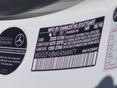 2019 Mercedes-Benz E-Class E 300 RWD Sedan