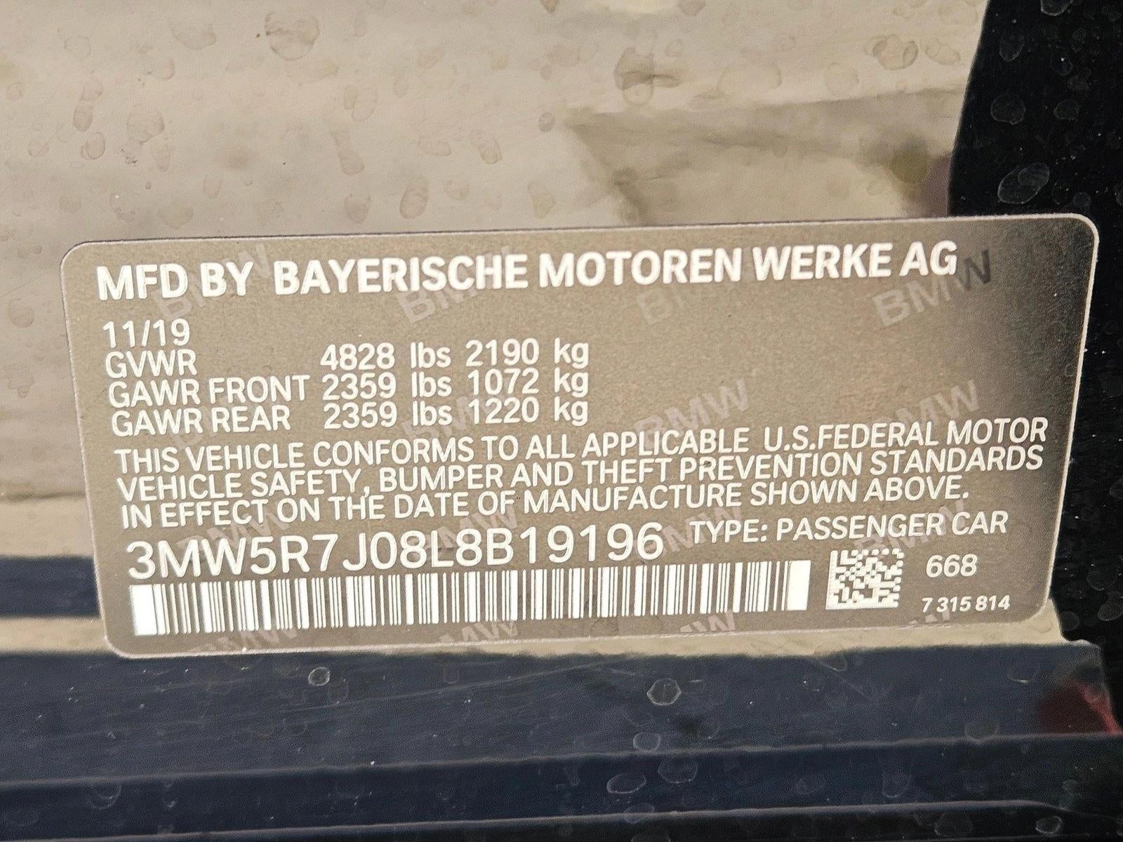 2020 BMW 330i xDrive Sedan North America