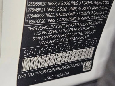 2020 Land Rover Range Rover Sport Turbo i6 MHEV SE