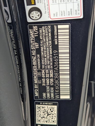 2026 Mercedes-Benz S-Class AMG® S 63 E 4MATIC® Sedan