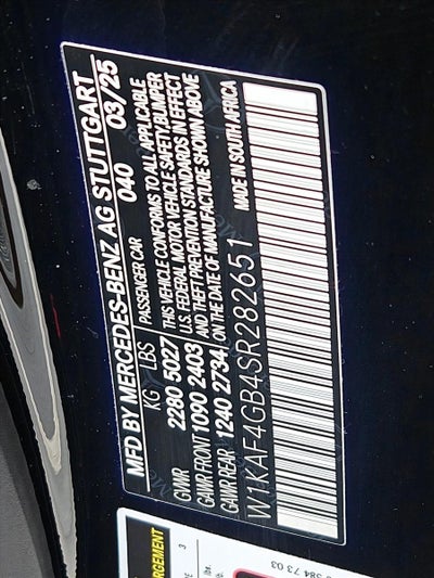 2025 Mercedes-Benz C-Class C 300 Sedan