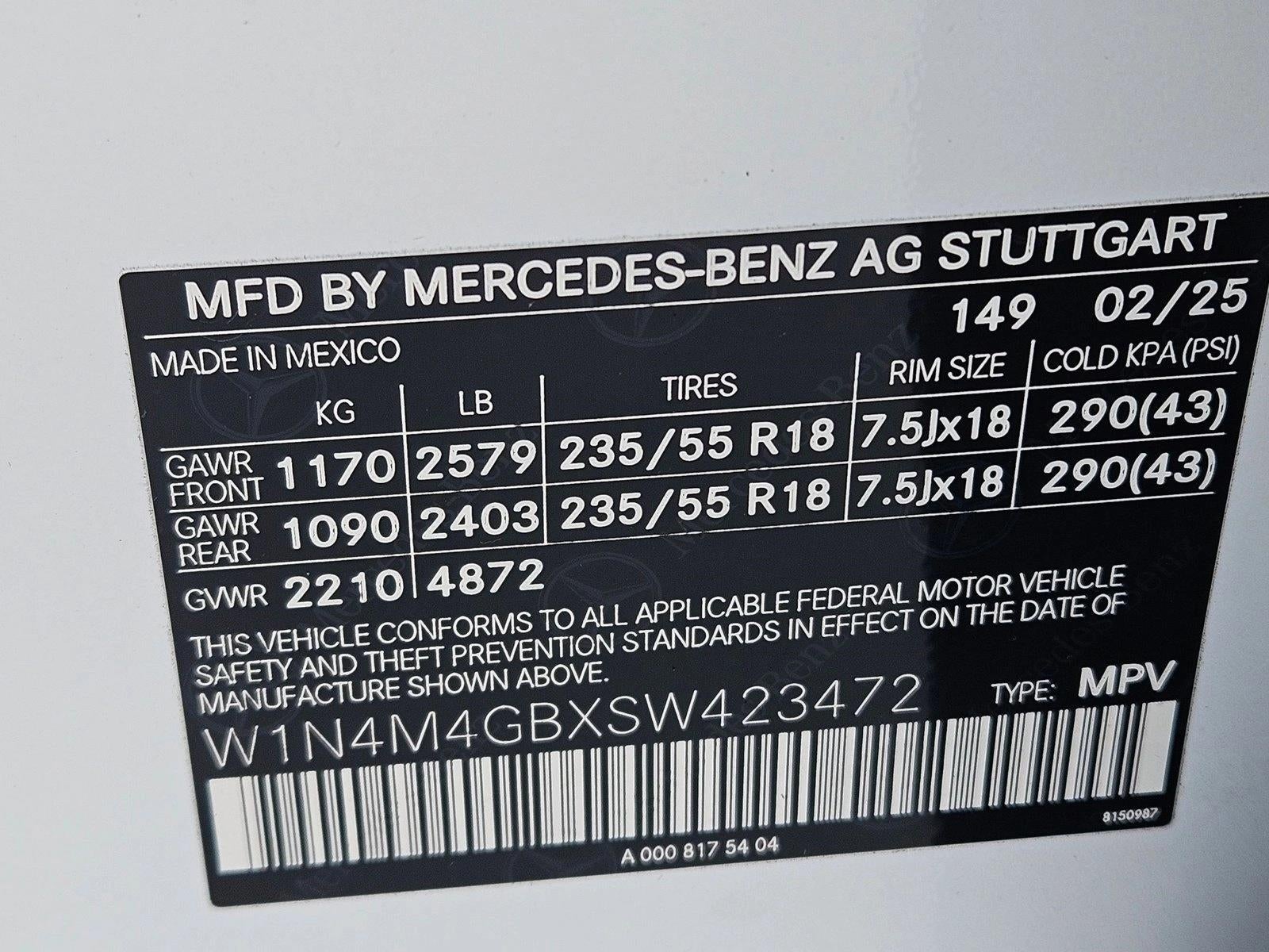 2025 Mercedes-Benz GLB GLB 250 SUV