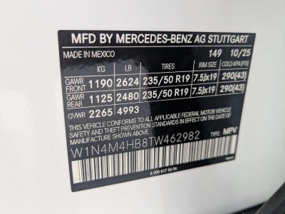 2026 Mercedes-Benz GLB GLB 250 4MATIC® SUV
