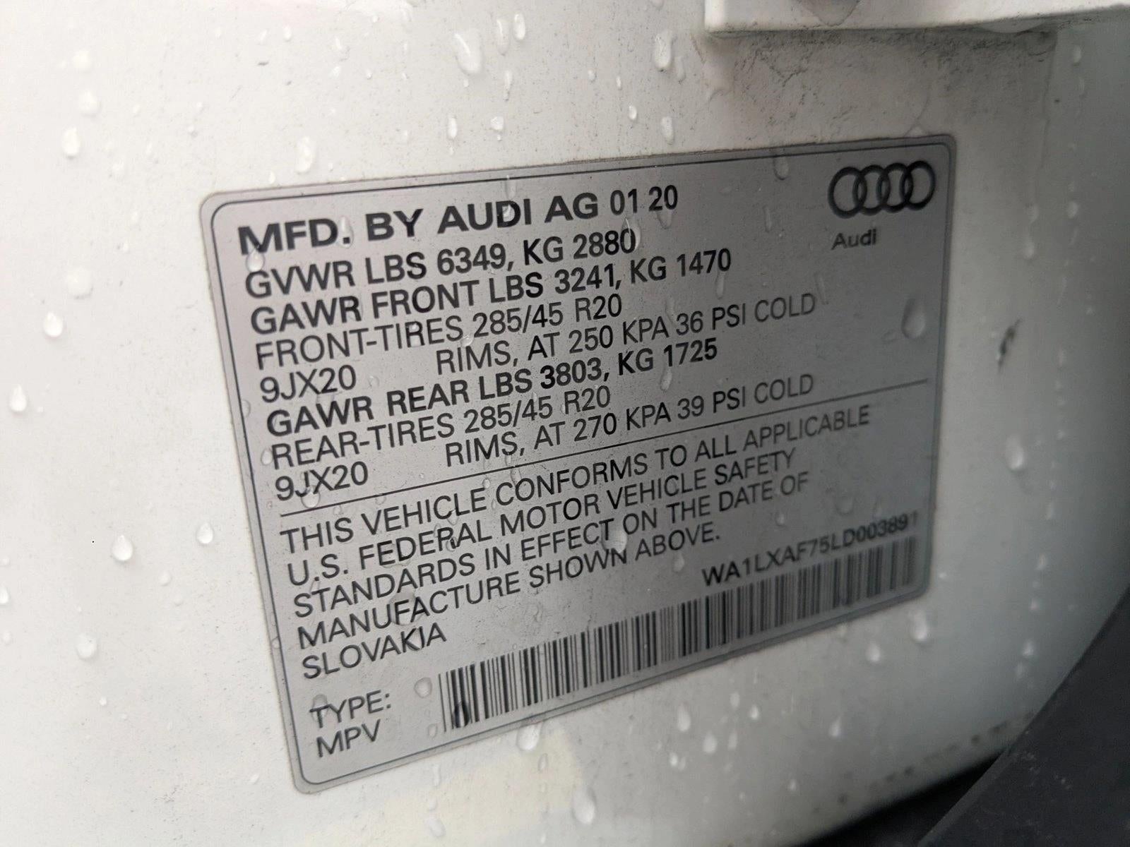 2020 Audi Q7 Premium Plus 55 TFSI quattro