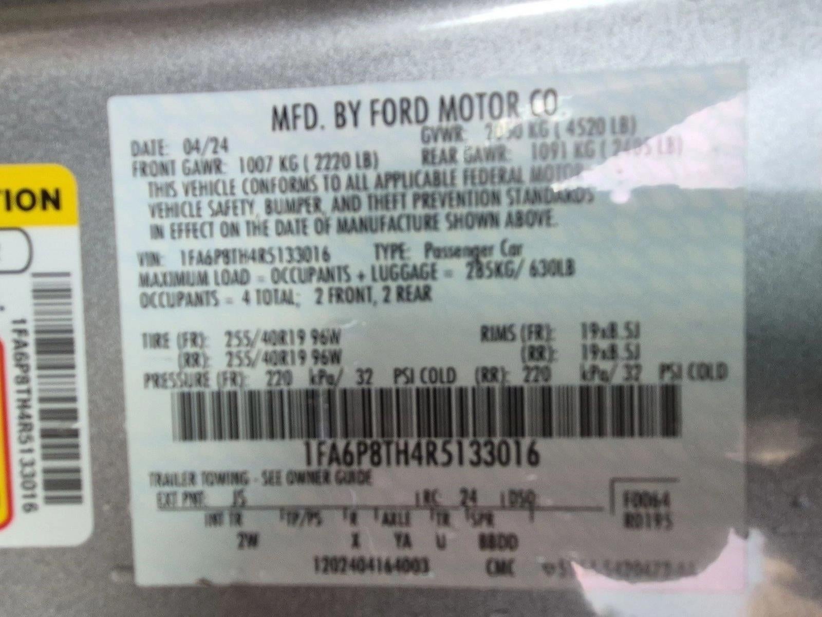 2024 Ford Mustang EcoBoost Fastback
