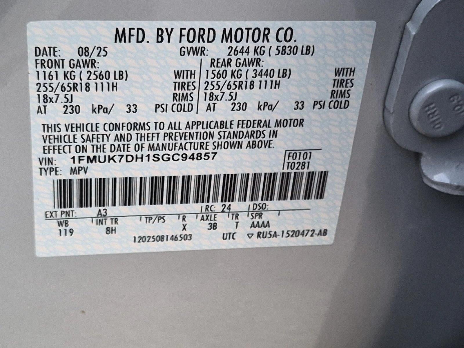 2025 Ford Explorer Active RWD