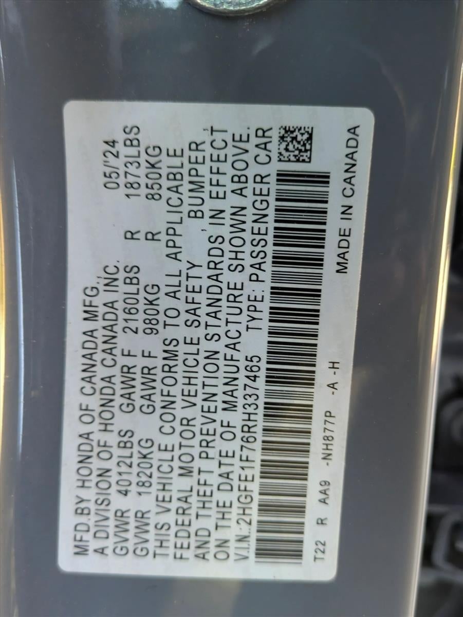 2024 Honda Civic Sedan EX CVT