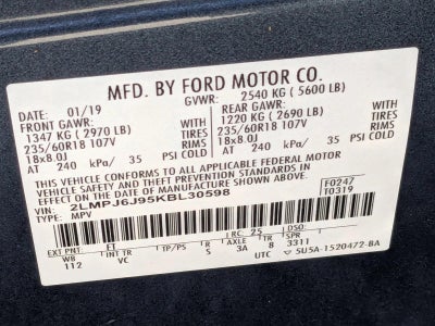 2019 Lincoln Nautilus Standard FWD