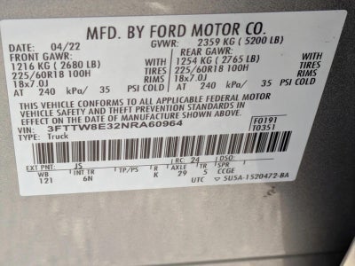 2022 Ford Maverick LARIAT FWD SuperCrew