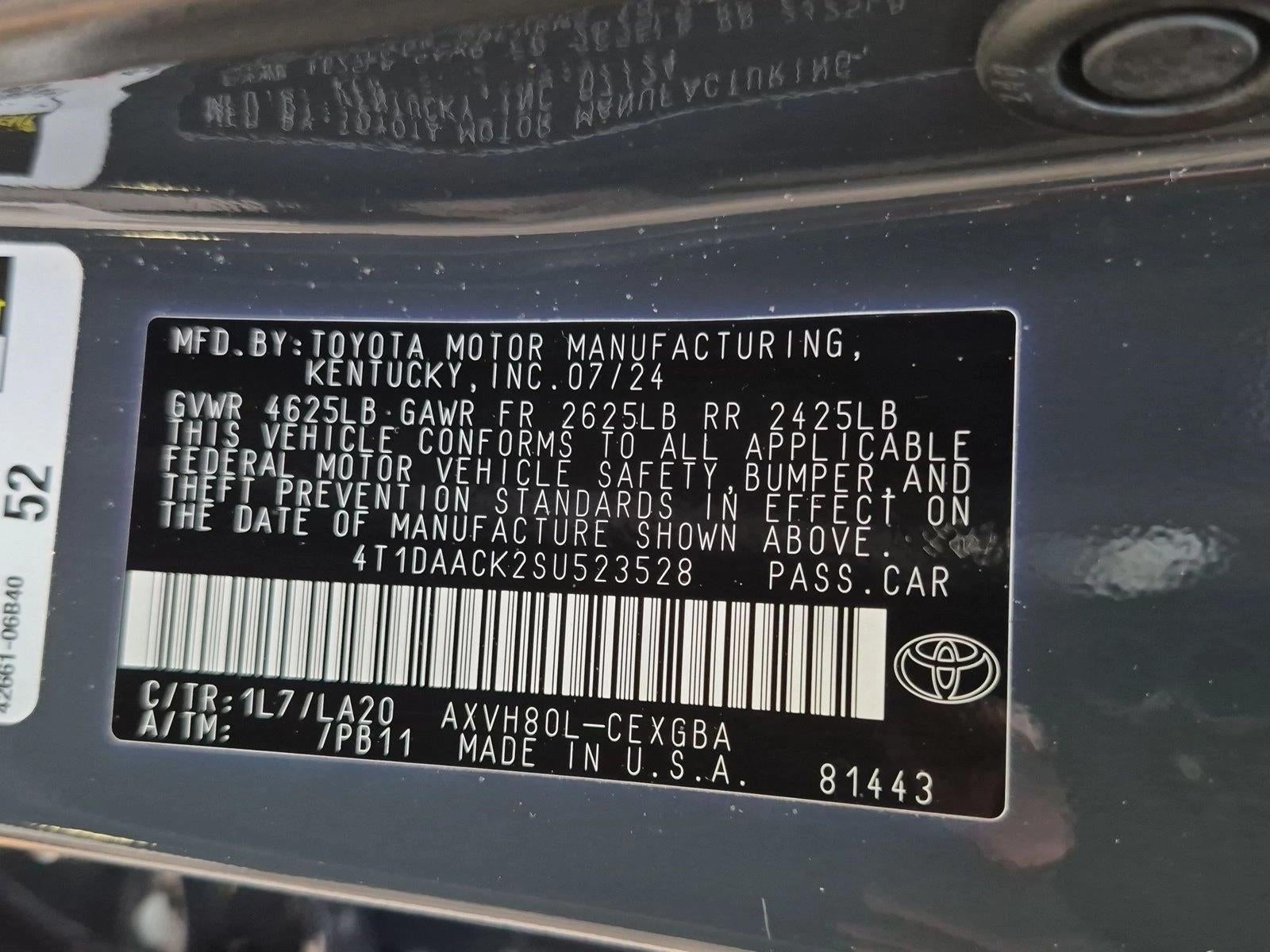 2025 Toyota Camry XLE (Natl)