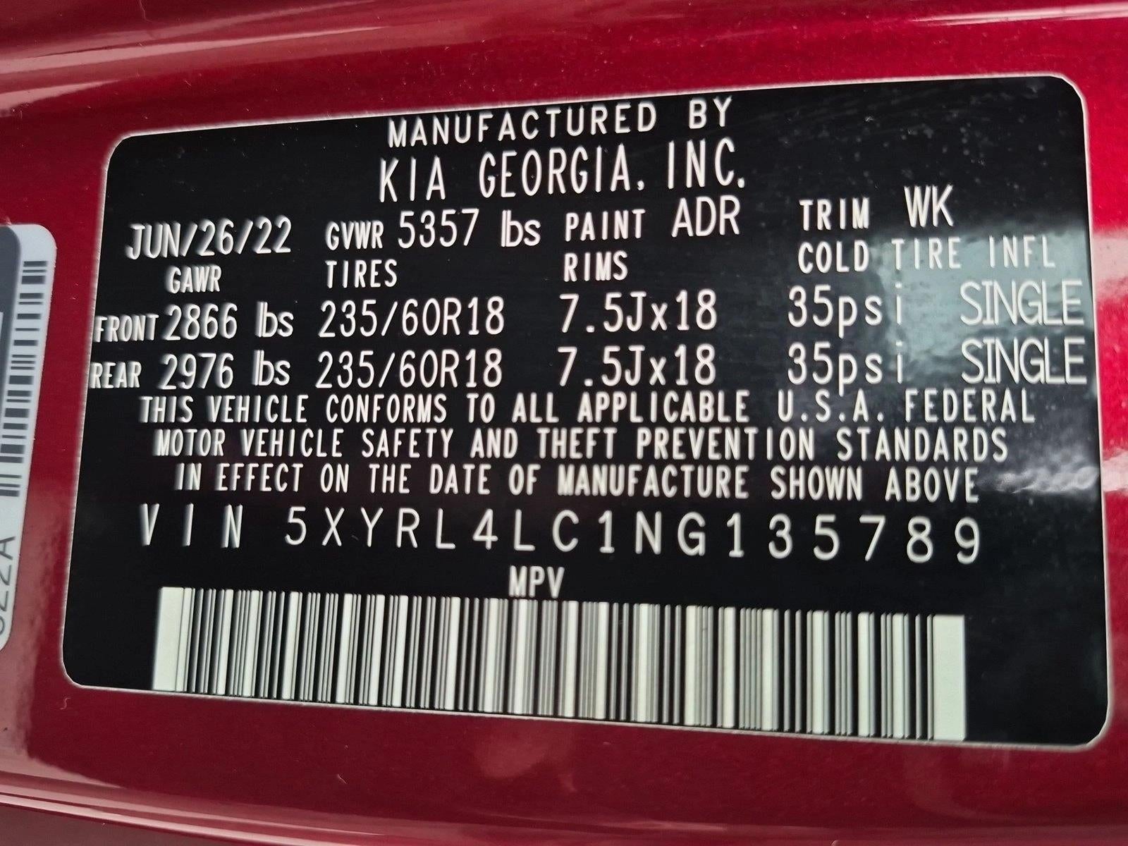 2022 Kia Sorento S FWD
