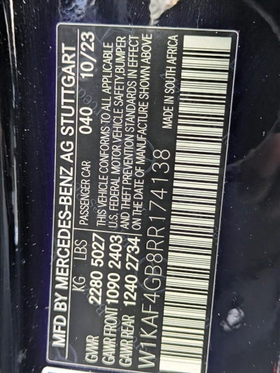 2024 Mercedes-Benz C-Class C 300 Sedan