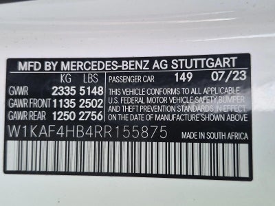 2024 Mercedes-Benz C-Class C 300 4MATIC® Sedan