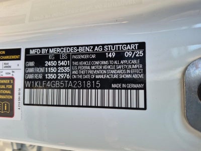 2026 Mercedes-Benz E-Class E 350 RWD Sedan