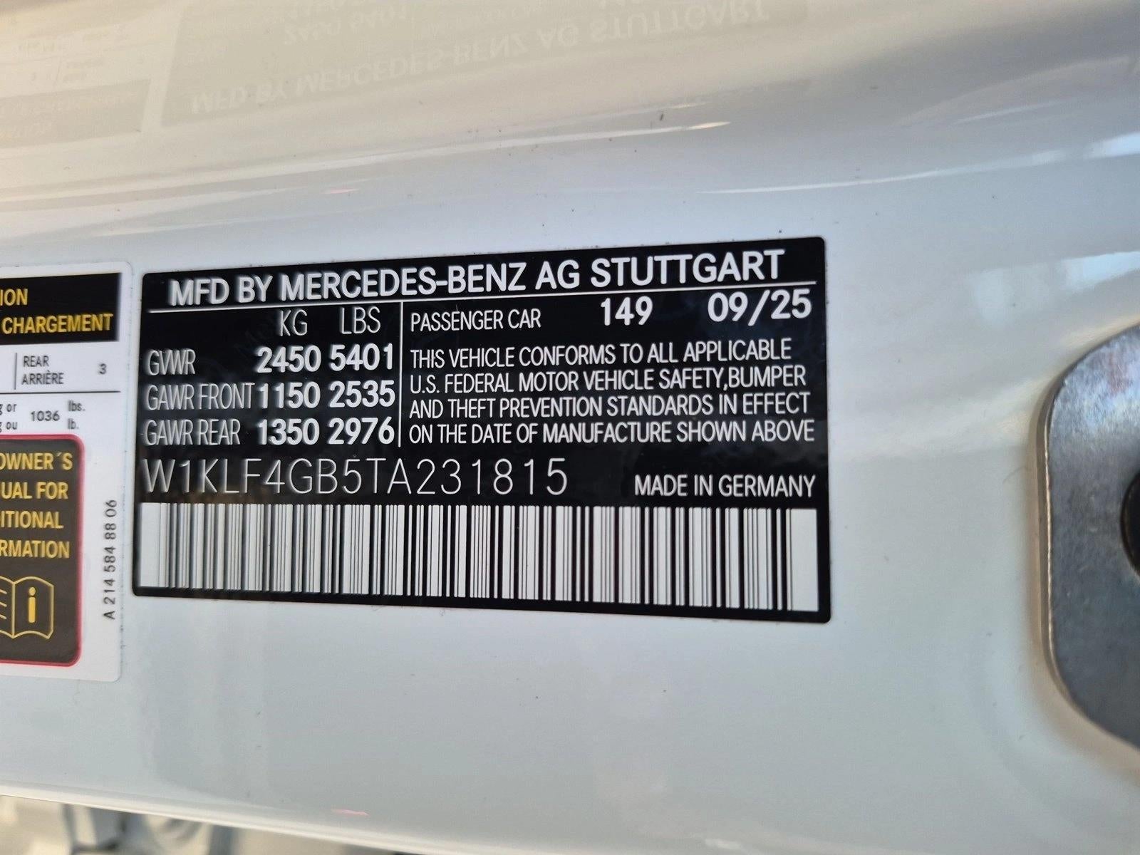 2026 Mercedes-Benz E-Class E 350 RWD Sedan