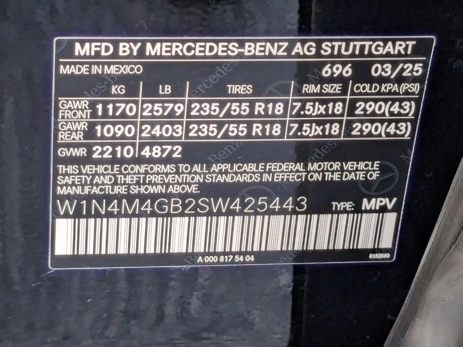 2025 Mercedes-Benz GLB GLB 250 SUV