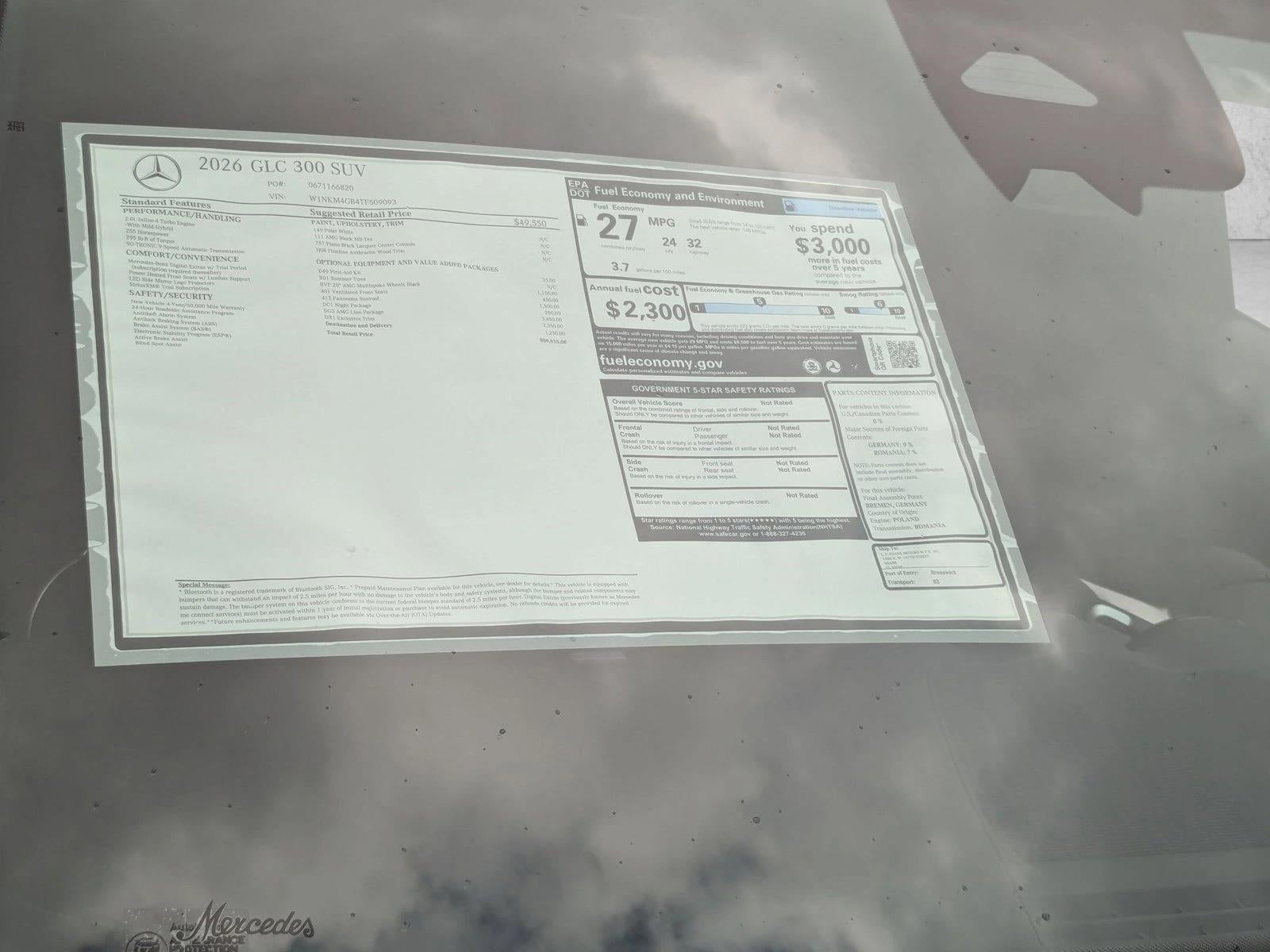 2026 Mercedes-Benz GLC GLC 300 SUV