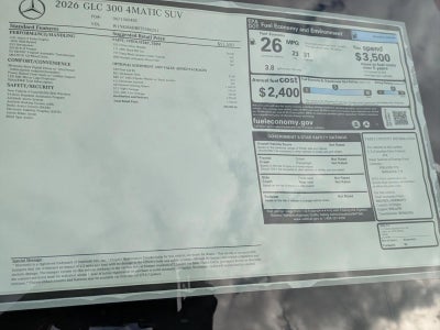 2026 Mercedes-Benz GLC GLC 300 4MATIC® SUV