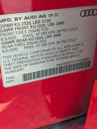 2023 Audi Q3 S line Premium Plus 45 TFSI quattro