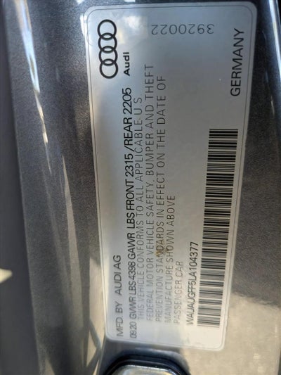 2020 Audi A3 Sedan Premium 40 TFSI