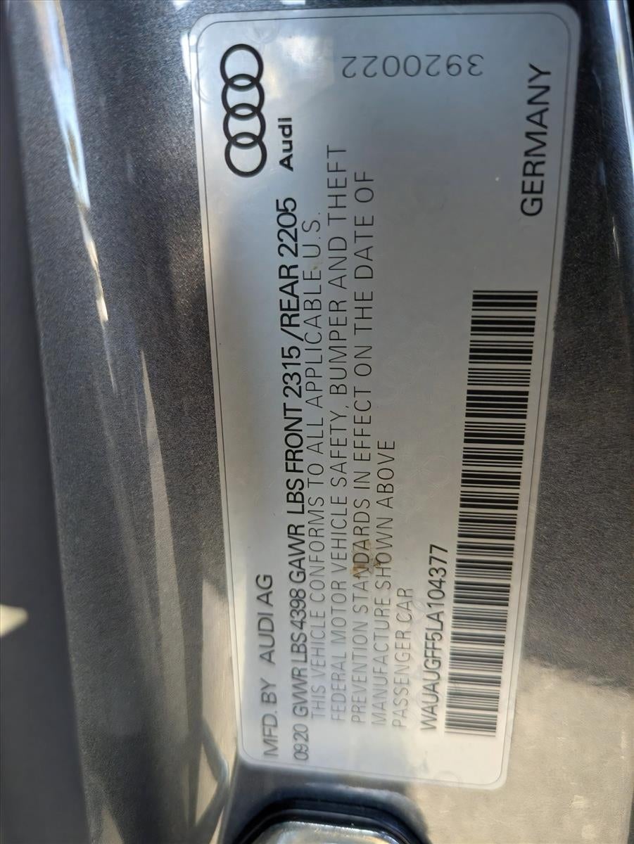 2020 Audi A3 Sedan Premium 40 TFSI