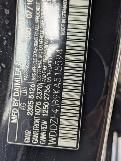 2019 Mercedes-Benz E-Class E 300 RWD Sedan