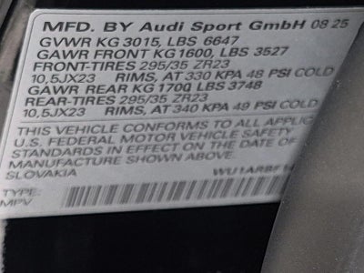 2026 Audi RS Q8 performance quattro *Ltd Avail*