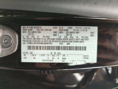 2021 Ford Escape SEL FWD