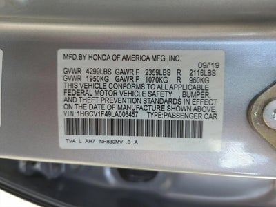 2020 Honda Accord Sedan EX 1.5T CVT