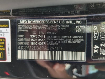 2023 Mercedes-Benz EQS EQS 450 4MATIC® SUV