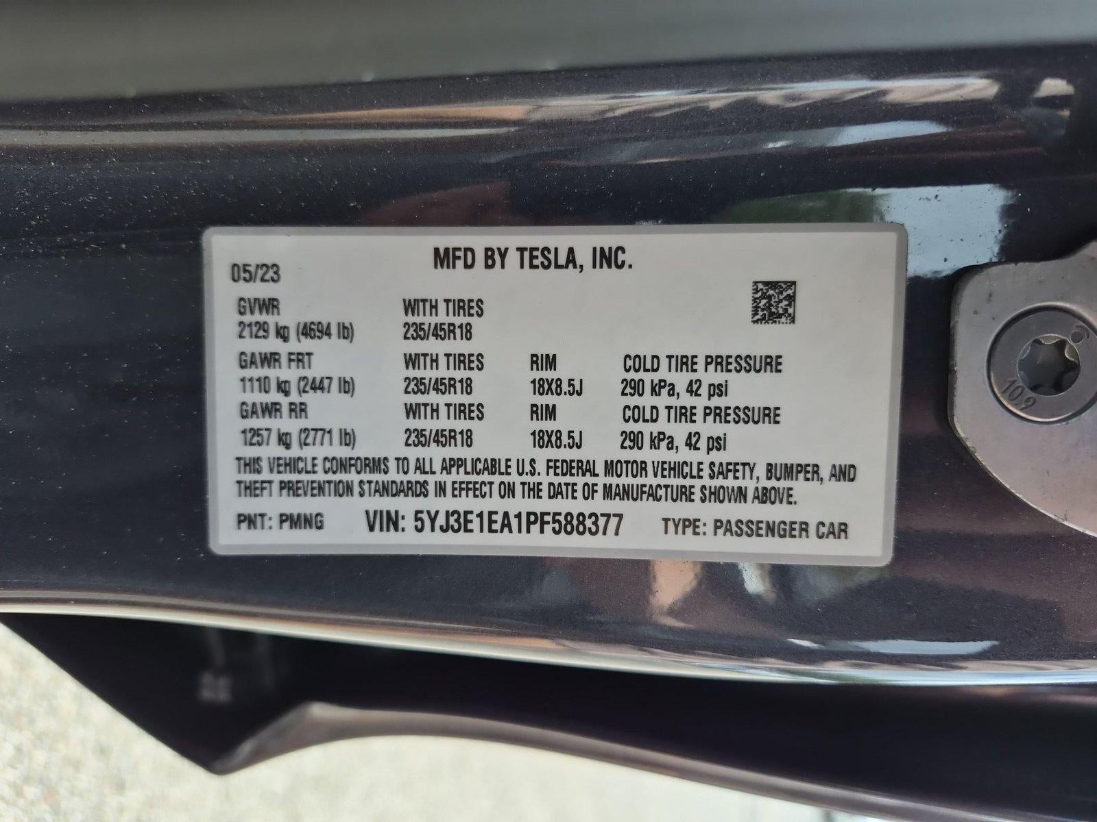 2023 Tesla Model 3 RWD